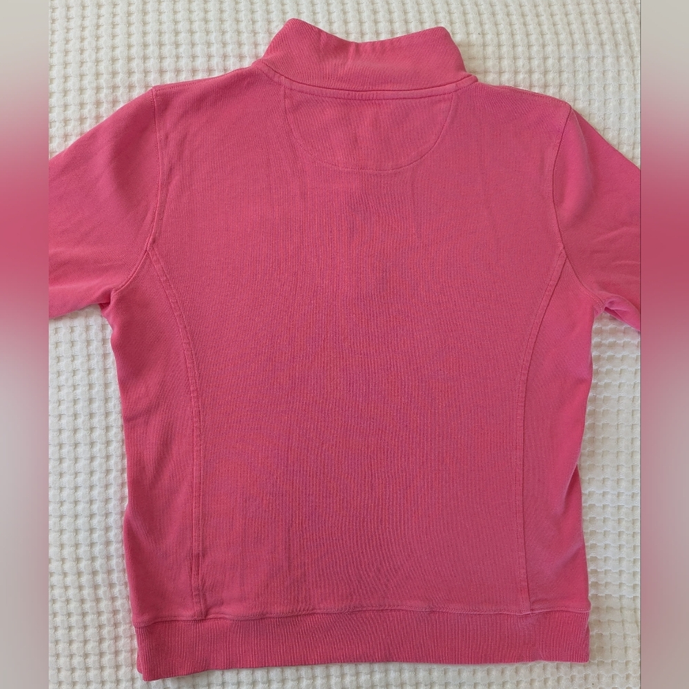 Vineyard Vines Solid Pink Quarter Zip Pullover Sw… - image 8